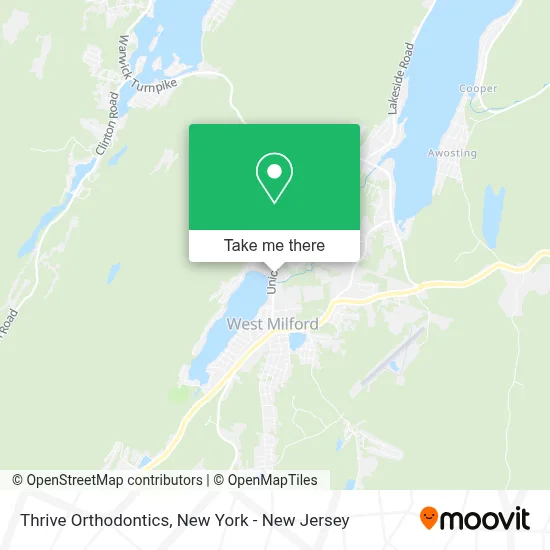 Thrive Orthodontics map