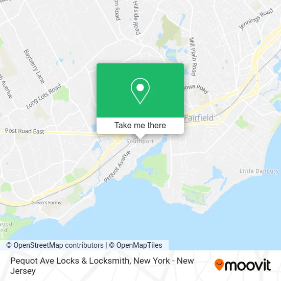 Pequot Ave Locks & Locksmith map
