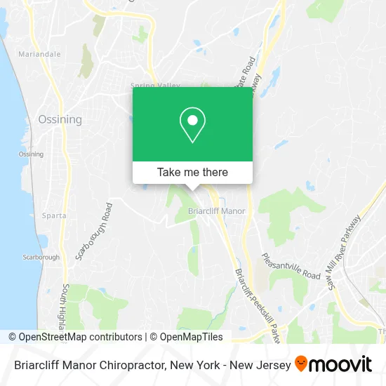 Briarcliff Manor Chiropractor map