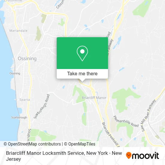 Briarcliff Manor Locksmith Service map