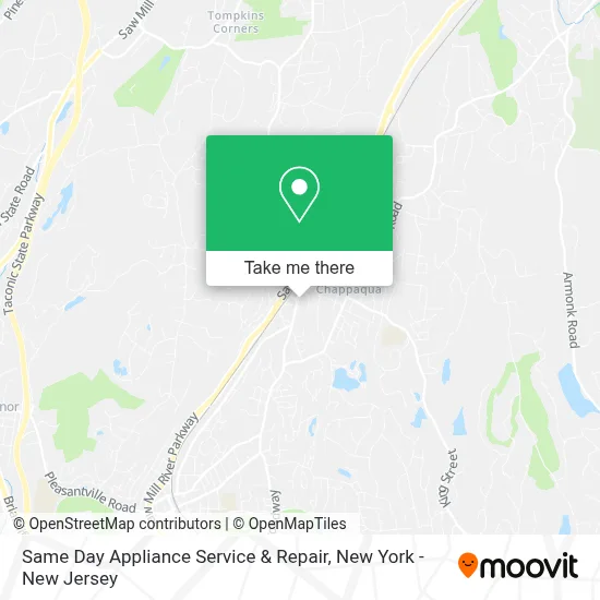 Same Day Appliance Service & Repair map