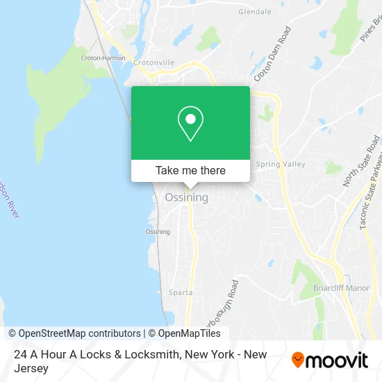 24 A Hour A Locks & Locksmith map