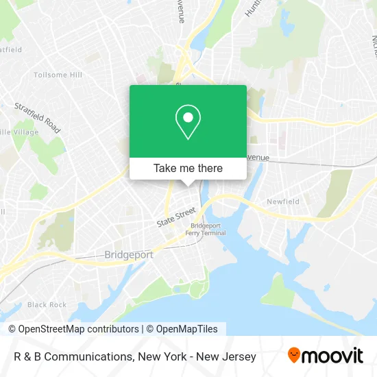 R & B Communications map