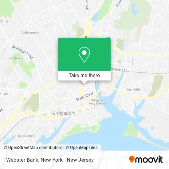 Webster Bank map