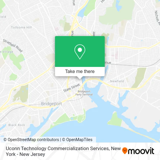 Mapa de Uconn Technology Commercialization Services