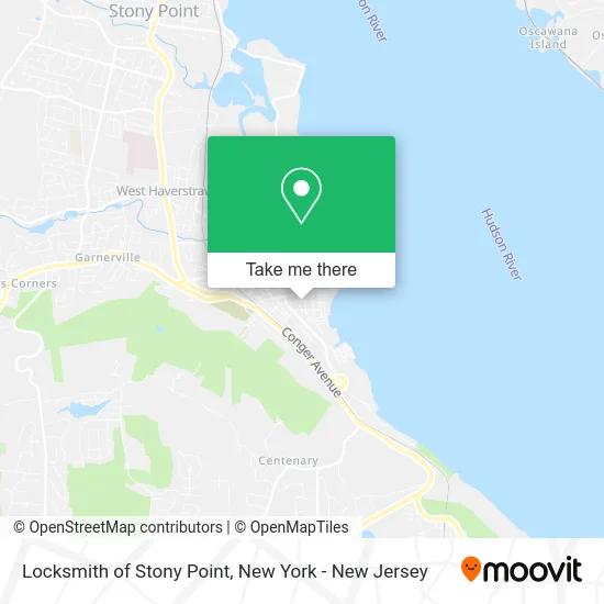 Locksmith of Stony Point map