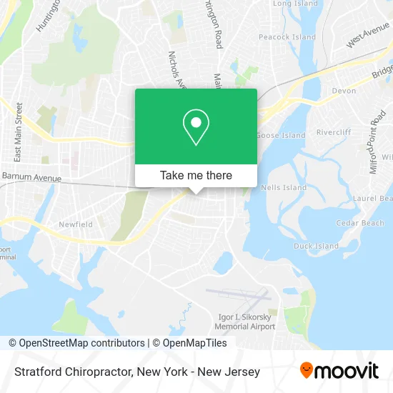Stratford Chiropractor map