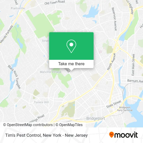 Tim's Pest Control map