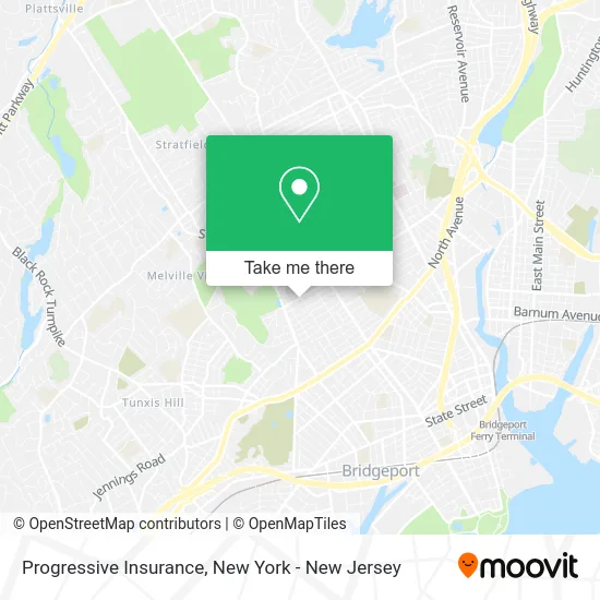 Progressive Insurance map