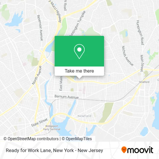 Ready for Work Lane map