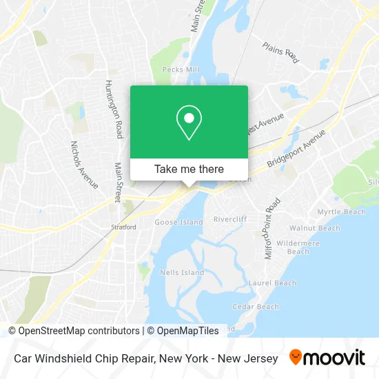 Car Windshield Chip Repair map
