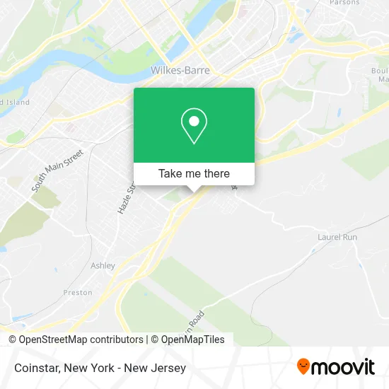 Coinstar map