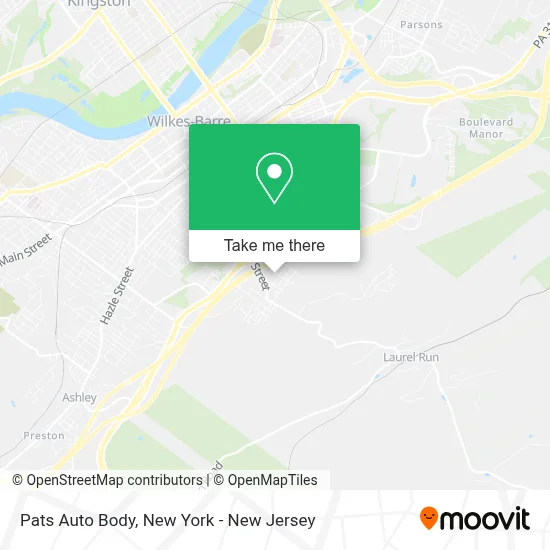 Pats Auto Body map