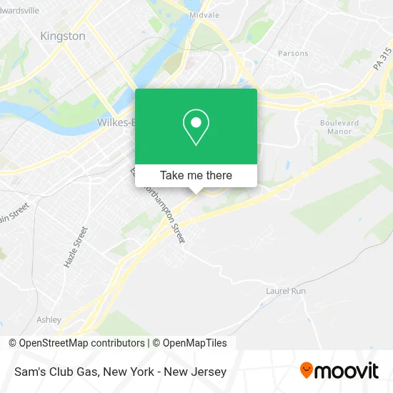 Sam's Club Gas map