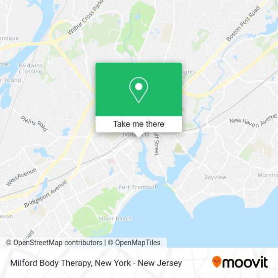 Milford Body Therapy map
