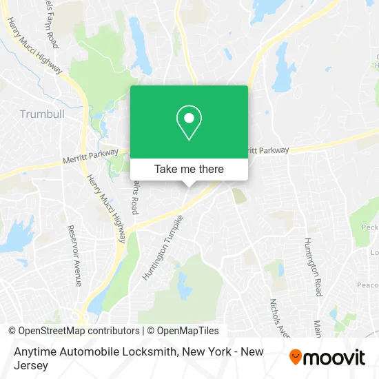 Anytime Automobile Locksmith map