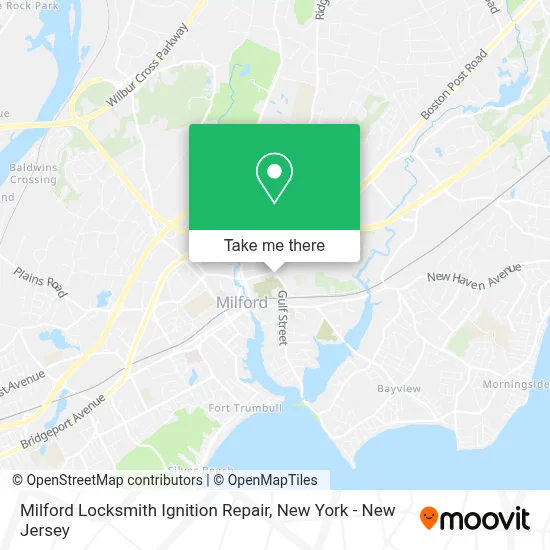 Milford Locksmith Ignition Repair map