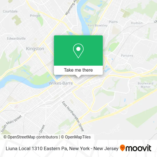 Liuna Local 1310 Eastern Pa map