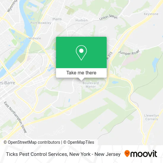 Ticks Pest Control Services map