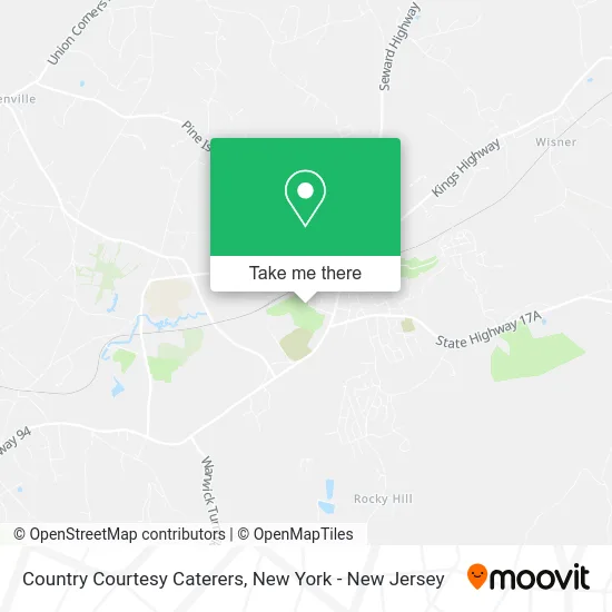 Country Courtesy Caterers map