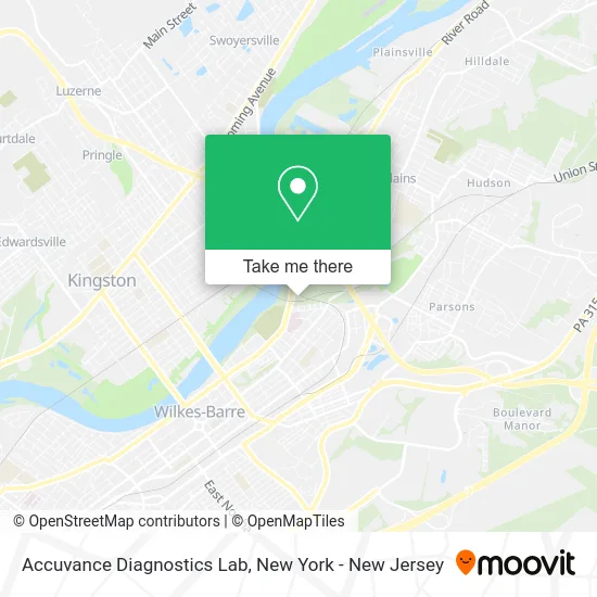 Accuvance Diagnostics Lab map