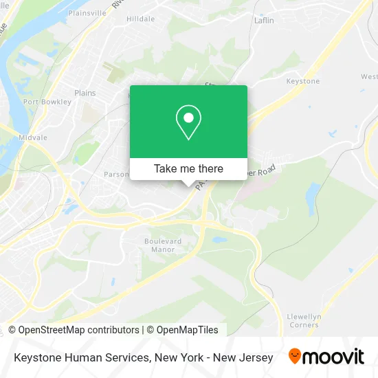 Keystone Human Services map