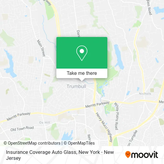Insurance Coverage Auto Glass map