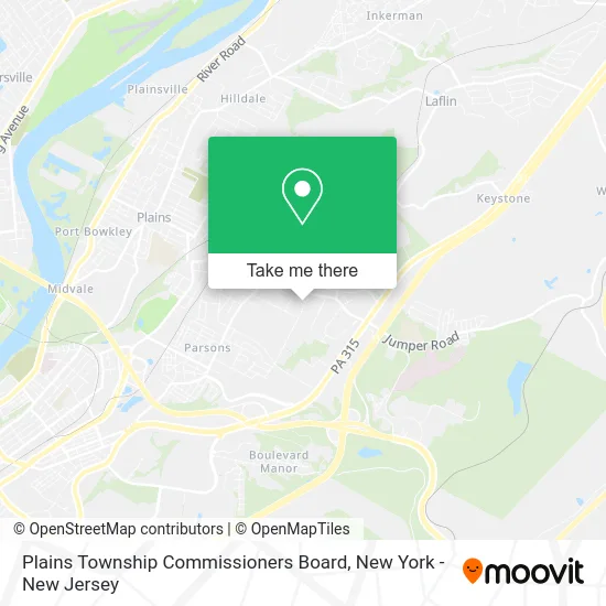 Plains Township Commissioners Board map