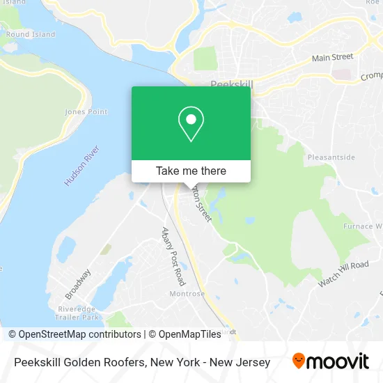 Peekskill Golden Roofers map