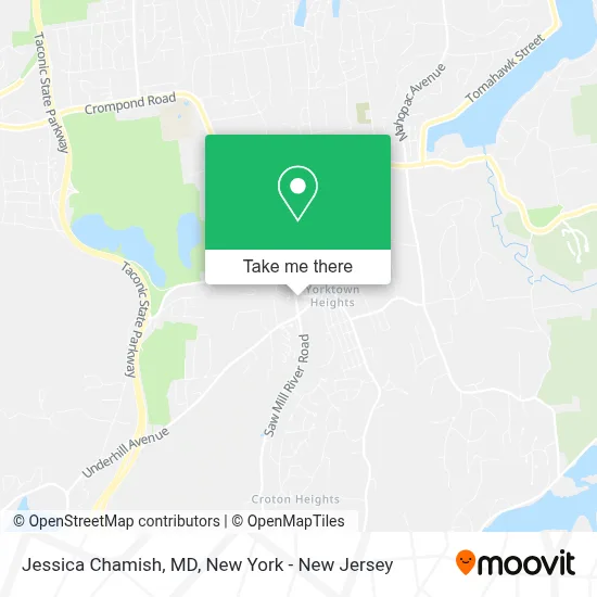 Jessica Chamish, MD map