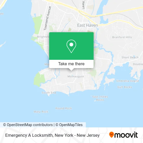 Emergency A Locksmith map