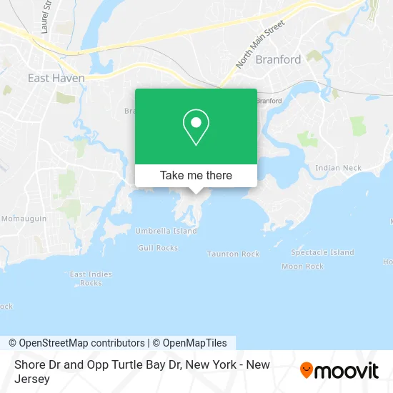 Shore Dr and Opp Turtle Bay Dr map