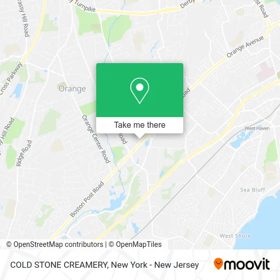 Mapa de COLD STONE CREAMERY