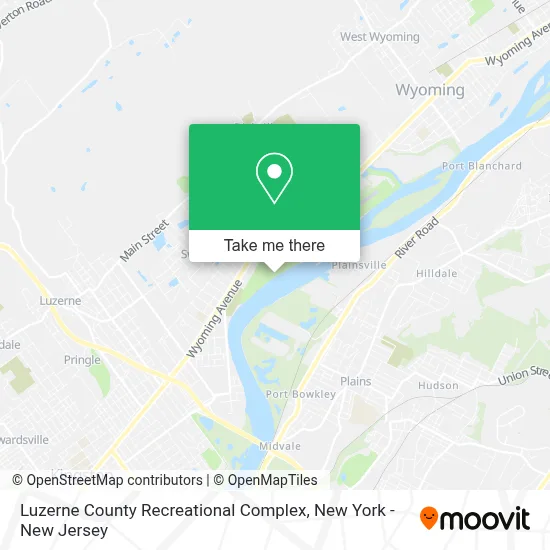 Luzerne County Recreational Complex map