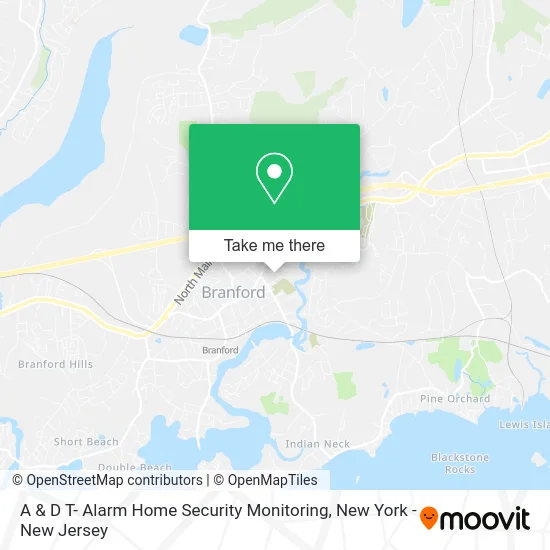 A & D T- Alarm Home Security Monitoring map
