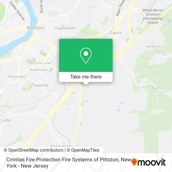 Mapa de Cmntas Fire Protection Fire Systems of Pittston