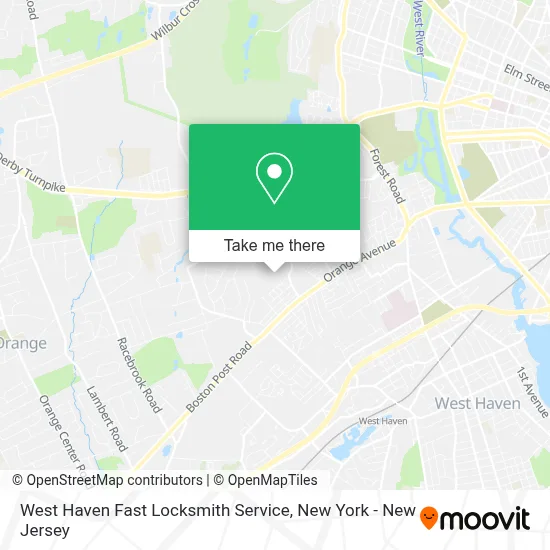 West Haven Fast Locksmith Service map