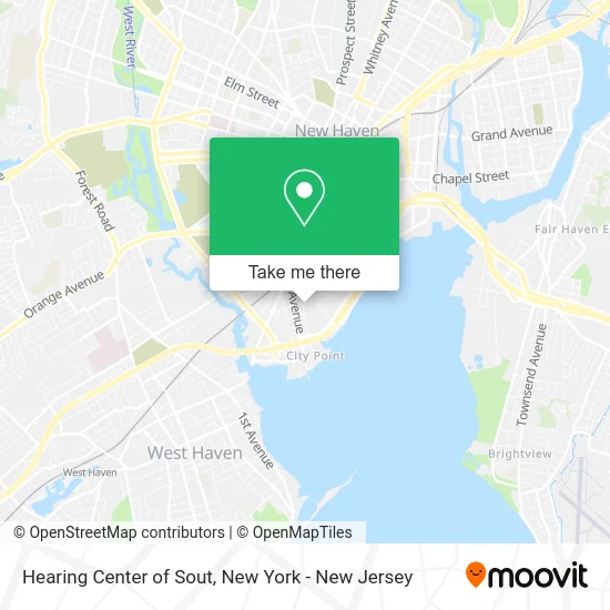 Hearing Center of Sout map
