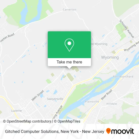 Gitched Computer Solutions map
