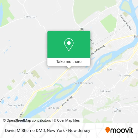 David M Shemo DMD map
