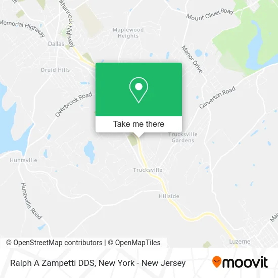 Ralph A Zampetti DDS map
