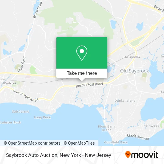 Saybrook Auto Auction map