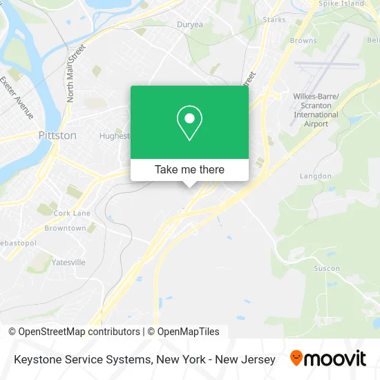 Keystone Service Systems map