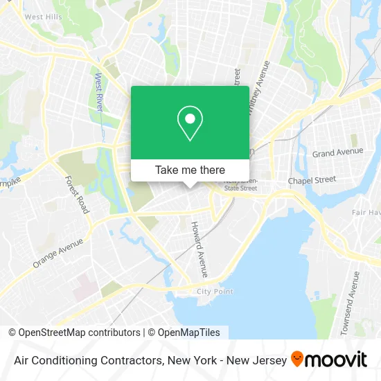 Air Conditioning Contractors map