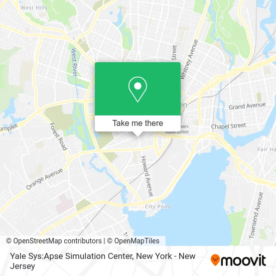 Yale Sys:Apse Simulation Center map
