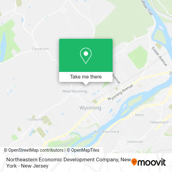 Northeastern Economic Development Company map