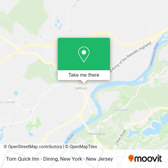 Tom Quick Inn - Dining map