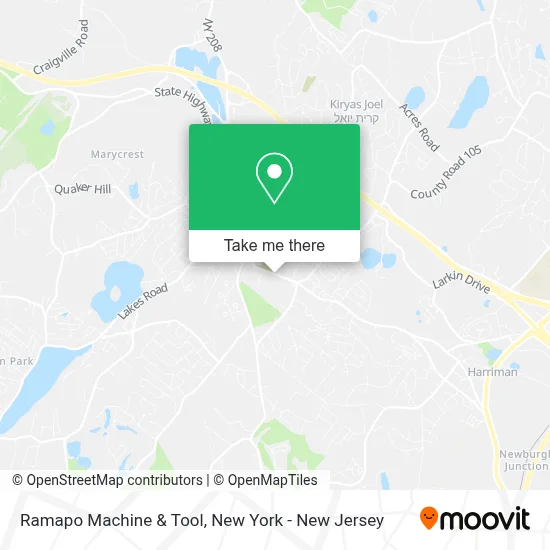 Ramapo Machine & Tool map
