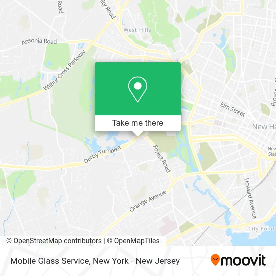Mobile Glass Service map