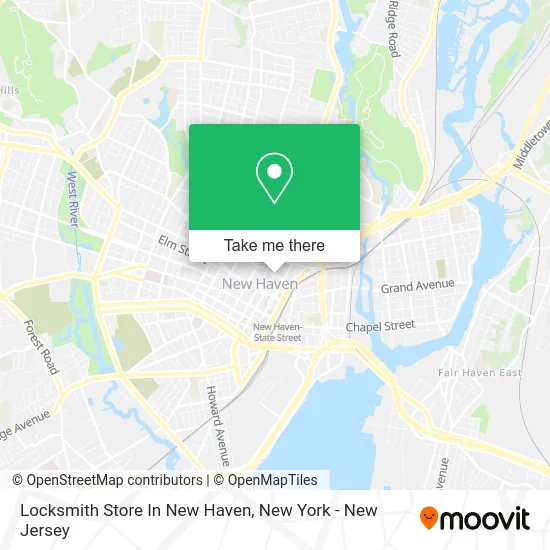 Locksmith Store In New Haven map